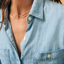 Load image into Gallery viewer, The Tried and True Chambray Shirt in Mid Wash - PARK STORY
