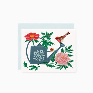 Watering Can Greeting Card
