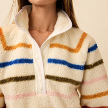 Load image into Gallery viewer, Fireside Fleece Popover - Dream Fleece Stripe - PARK STORY
