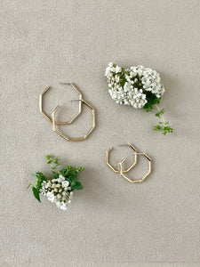 Gold Geo Hoops - PARK STORY