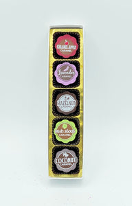 Around the World in 5 Flavors Chocolates (5 piece box)