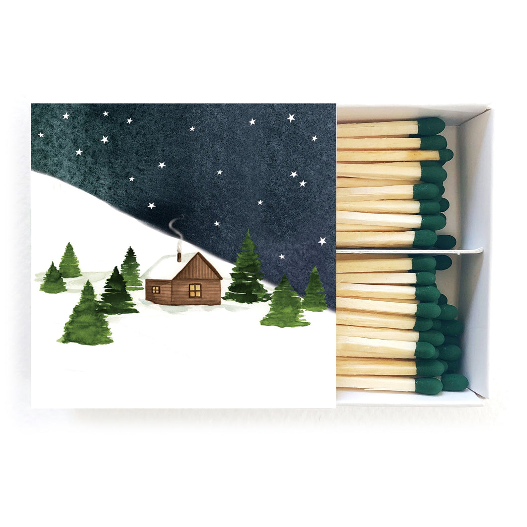 Snowy Cabin Holiday Matches