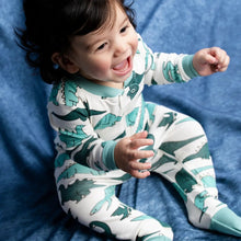 Load image into Gallery viewer, Monica + Andy One Piece Baby Pajamas - Dino Friends - PARK STORY
