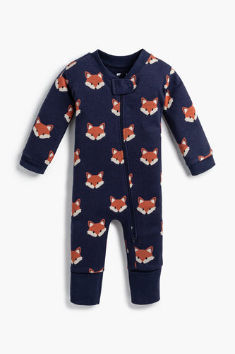 Monica + Andy One Piece Baby Pajamas- Fox Friends - PARK STORY