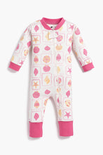 Load image into Gallery viewer, Monica + Andy One Piece Baby Pajamas - Summer Shells - PARK STORY
