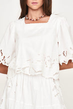 Load image into Gallery viewer, Provence Cutwork Top in White - PARK STORY
