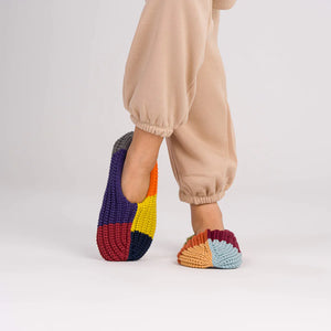 Mismatch Rib Slippers - PARK STORY