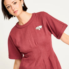 Load image into Gallery viewer, Wailea Canvas Short Dress in Dark Cerise
