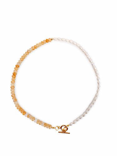 Pearl and Rondelle Necklace - PARK STORY