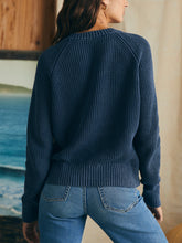 Load image into Gallery viewer, Sunwashed Fisherman Cardigan in Mood Indigo - PARK STORY
