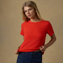 Load image into Gallery viewer, Sunwashed Essential Tee - Poppy Red - PARK STORY
