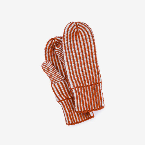 Stripe Knit Mittens - PARK STORY