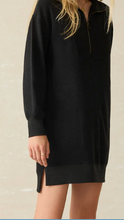 Load image into Gallery viewer, Legend™ Quarter Zip Dress in Heathered Black - PARK STORY
