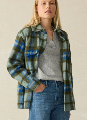 Cotswold Shirt Jacket in Oakland Plaid - PARK STORY