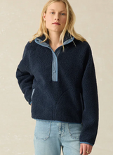 Load image into Gallery viewer, Fireside Fleece Popover in Dark Sapphire - PARK STORY
