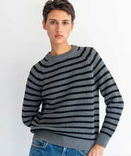 Load image into Gallery viewer, Phoebe Sweater in Grey/Black - PARK STORY
