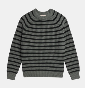 Phoebe Sweater in Grey/Black - PARK STORY