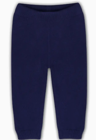 Pocket Sweater Knit Legging Pant in Navy Blue - PARK STORY