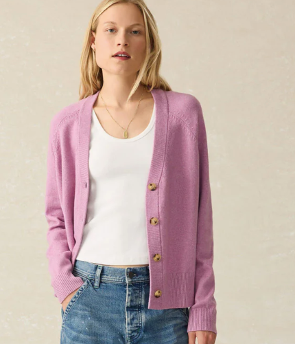 Jackson Cardigan in Orchid Heather - PARK STORY