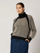 Load image into Gallery viewer, Madison Sweater in Black/Ivory - PARK STORY
