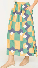 Load image into Gallery viewer, Marion Skirt in Teal Origami - PARK STORY
