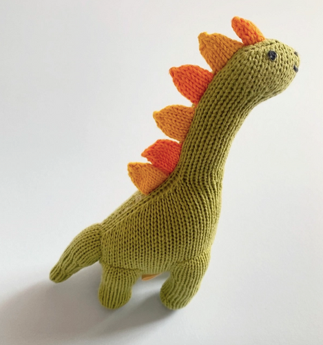 Baby Rattle Toy-Brachiosaurus Dinosaur (Machine Washable) - PARK STORY