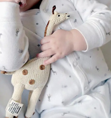 Giraffe Rattle For Babies (Machine Washable) - PARK STORY