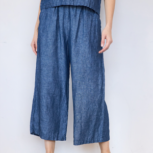 Wide Leg Linen Pant - PARK STORY