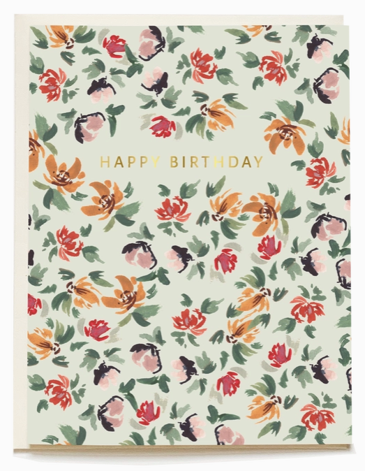 Sage Posy Birthday Card - PARK STORY