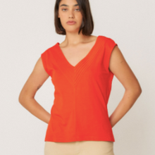Load image into Gallery viewer, Double V Neck Sleeveless Tee - PARK STORY
