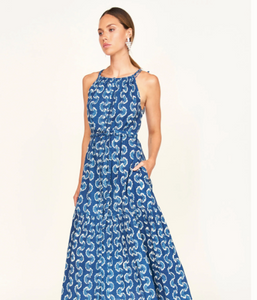 Corsica Sundress in Indigo Orchard Road - PARK STORY