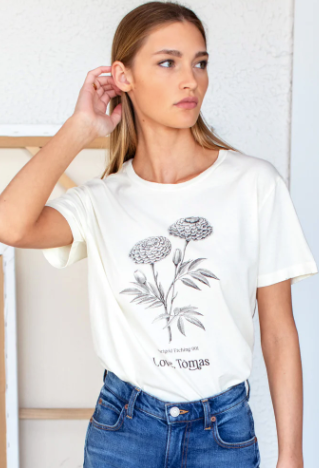 Marigold Etching T Shirt - PARK STORY