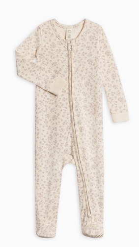 Peyton Zipper Sleeper - Maria Floral / Lila - PARK STORY