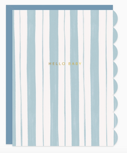 Baby Stripes Card in Blue - PARK STORY