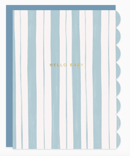 Baby Stripes Card in Blue - PARK STORY
