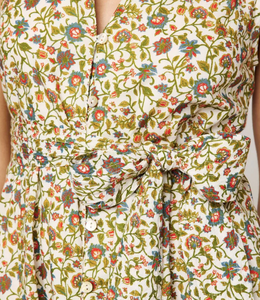 Cheyene Midi Dress in Viti Flora - PARK STORY