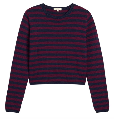 Melina Stripe Cotton Cashmere Sweater - PARK STORY