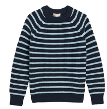 Load image into Gallery viewer, Phoebe Sweater in Navy/Ice Blue - PARK STORY
