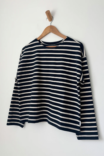 Sailor Top in Navy - PARK STORY