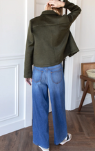 Load image into Gallery viewer, Atelier Pocket Shacket - Army Green Wool - PARK STORY
