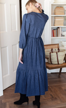 Load image into Gallery viewer, Atelier Tier Dress - Indigo - PARK STORY
