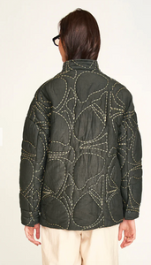 Tahoe Quilted in Charcoal Jurassic Kantha - PARK STORY