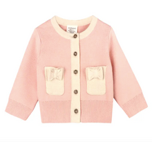 Load image into Gallery viewer, Lily Bow Pockets Sweater Knit Baby Cardigan - PARK STORY
