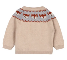 Load image into Gallery viewer, Fox Jacquard Fair Isle Sweater Knit Baby Pullover - PARK STORY
