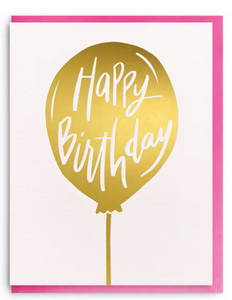 Balloon Birthday - Foil Birthday Greeting Card - PARK STORY