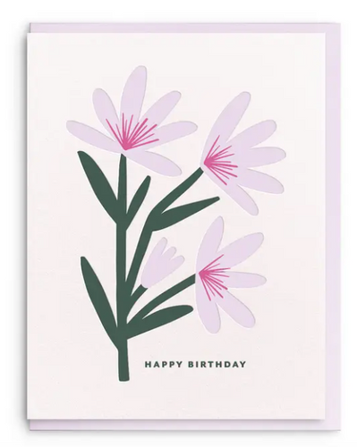 Birthday Flower Greeting Card - PARK STORY