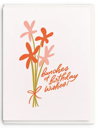 Bunches - Letterpress Birthday Card - PARK STORY
