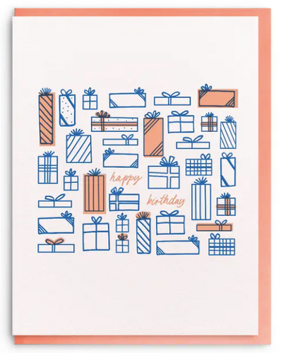 Presents - Letterpress Birthday Greeting Card - PARK STORY