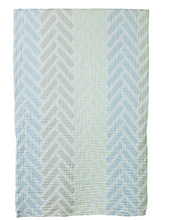 Load image into Gallery viewer, Chevron Muslin Cotton Throw Blanket - PARK STORY
