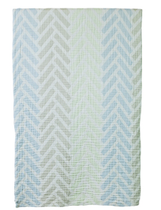 Chevron Muslin Cotton Throw Blanket - PARK STORY